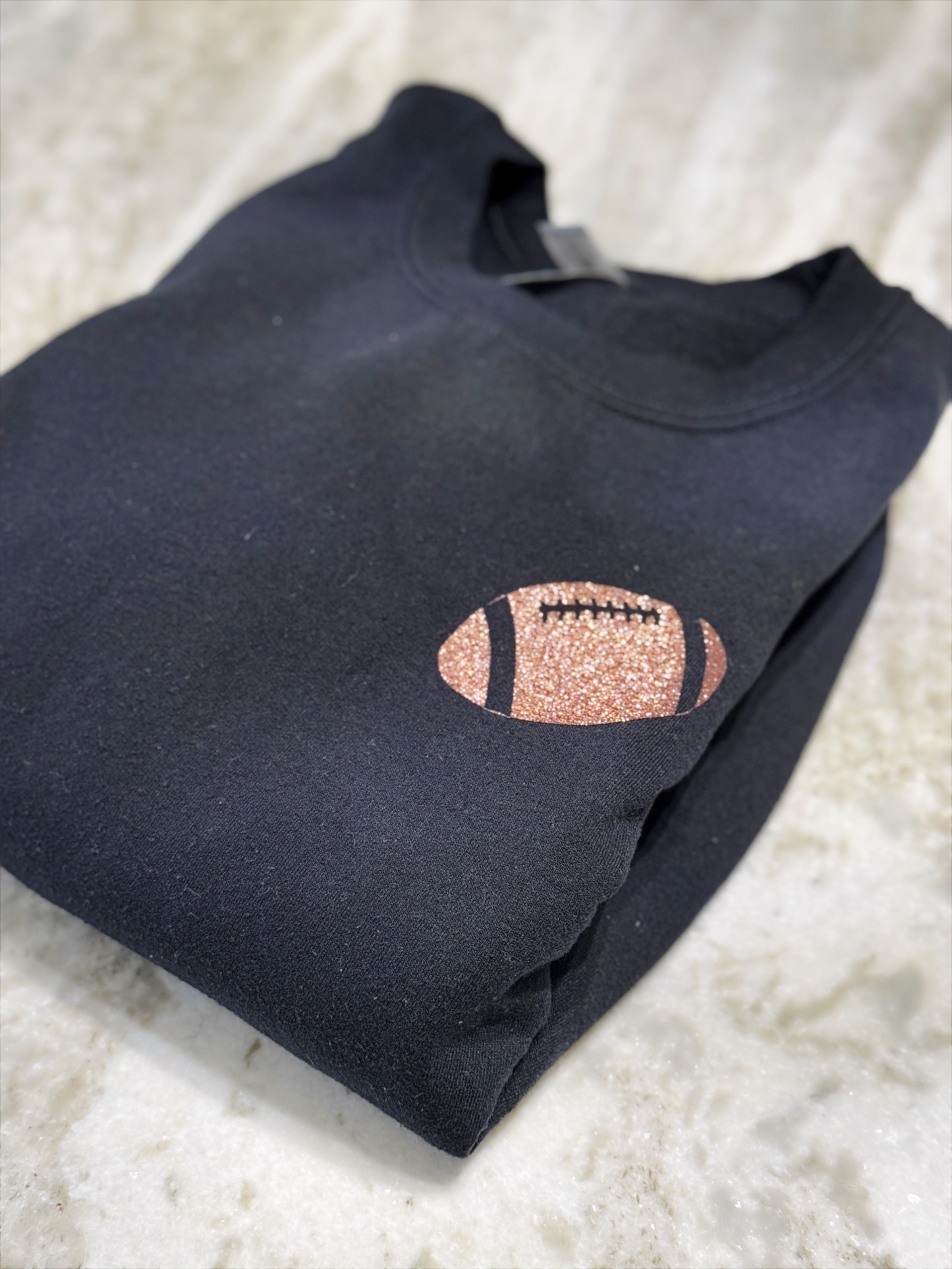 Glitter Football Sweatshirt
