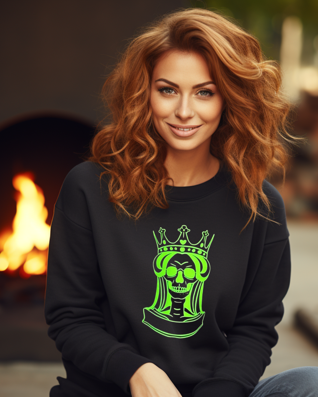 Glow Queen Skeleton Sweatshirt – Haunt Couture | The Maximalist Boutique2