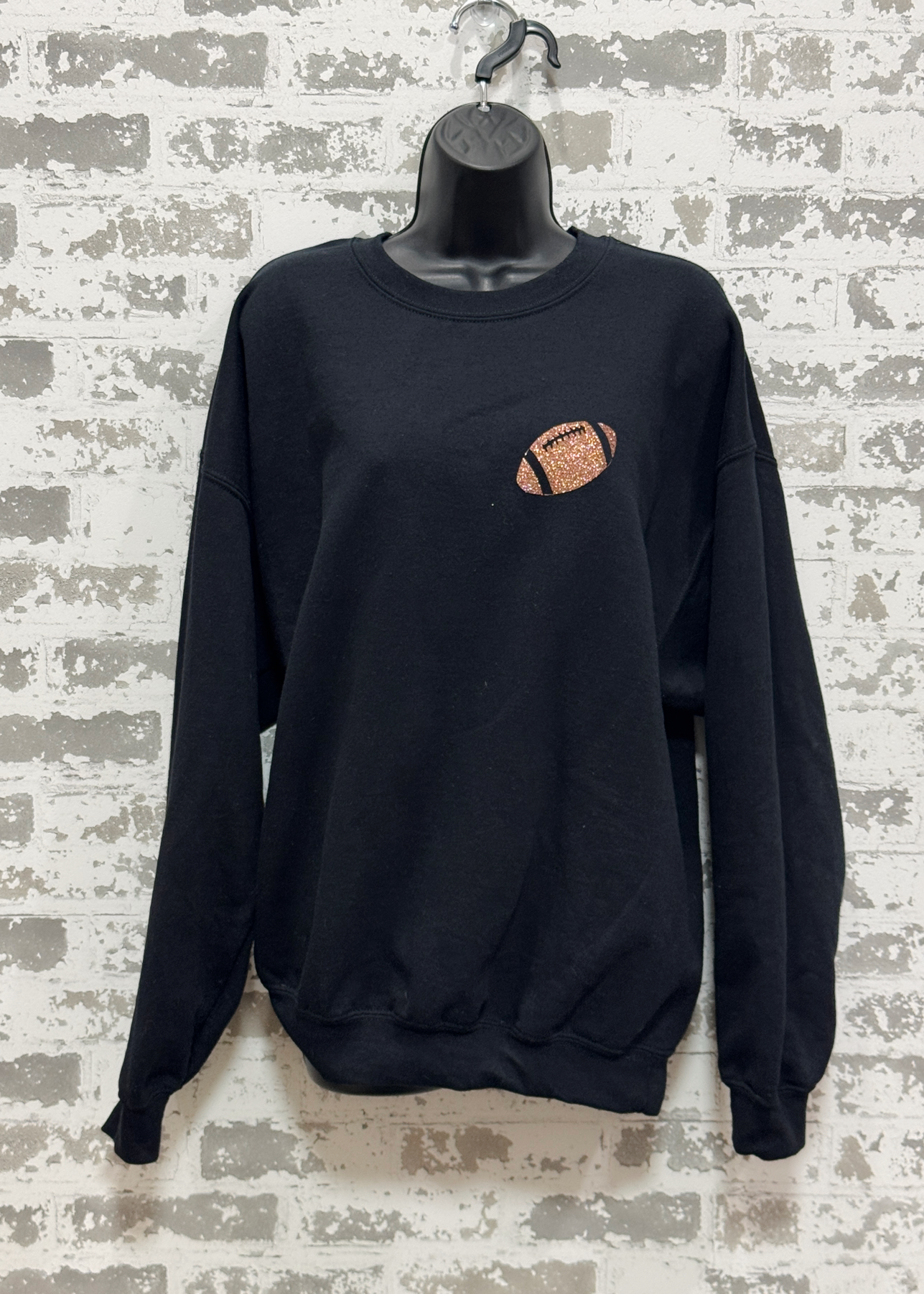 Glitter Football Sweatshirt