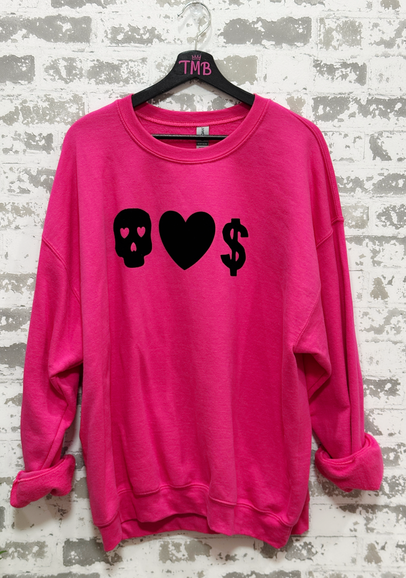 Mischief_Love_and_Money_Sweatshirt_Pink_Statement_Crewneck_1