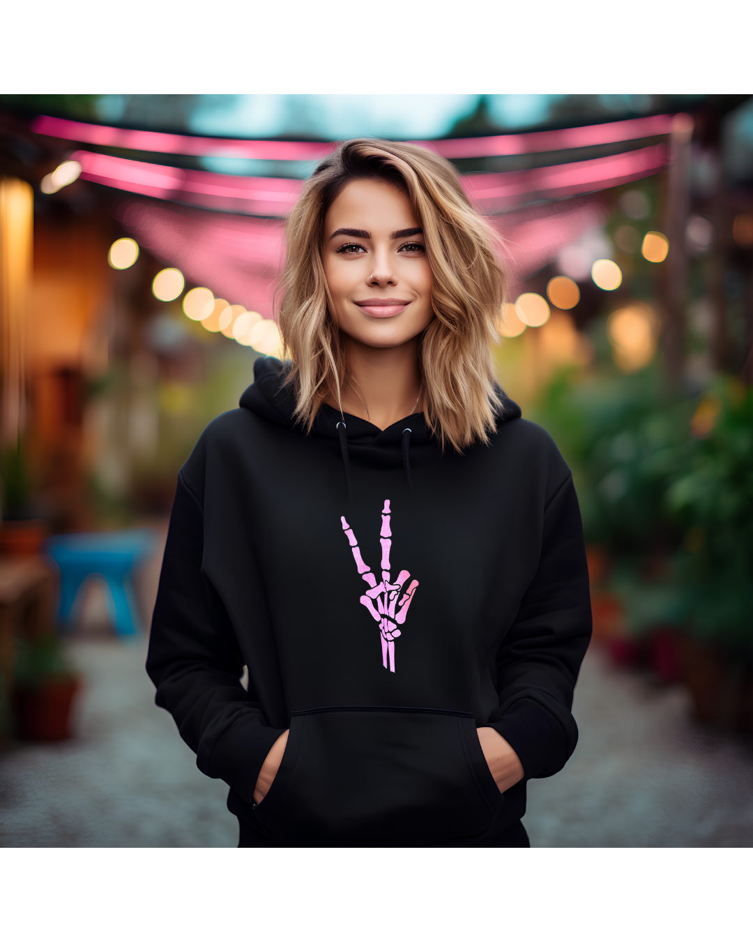 Peace, Love & Bones Hoodie