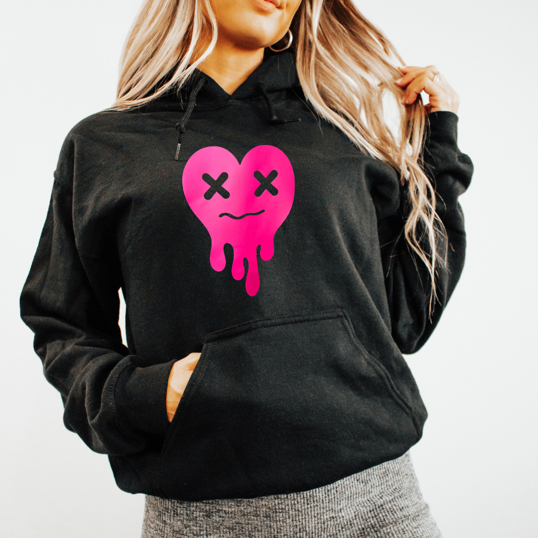 Wear Your Heart | Tired Heart Hoodie in Bold, Expressive Colors