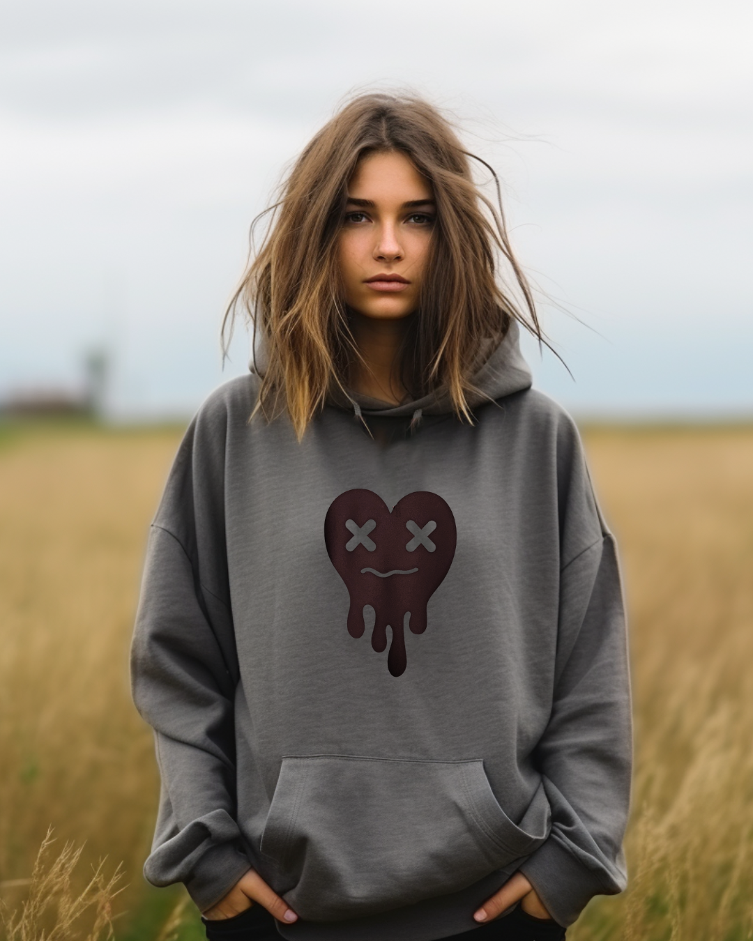 Wear Your Heart | Tired Heart Hoodie in Bold, Expressive Colors