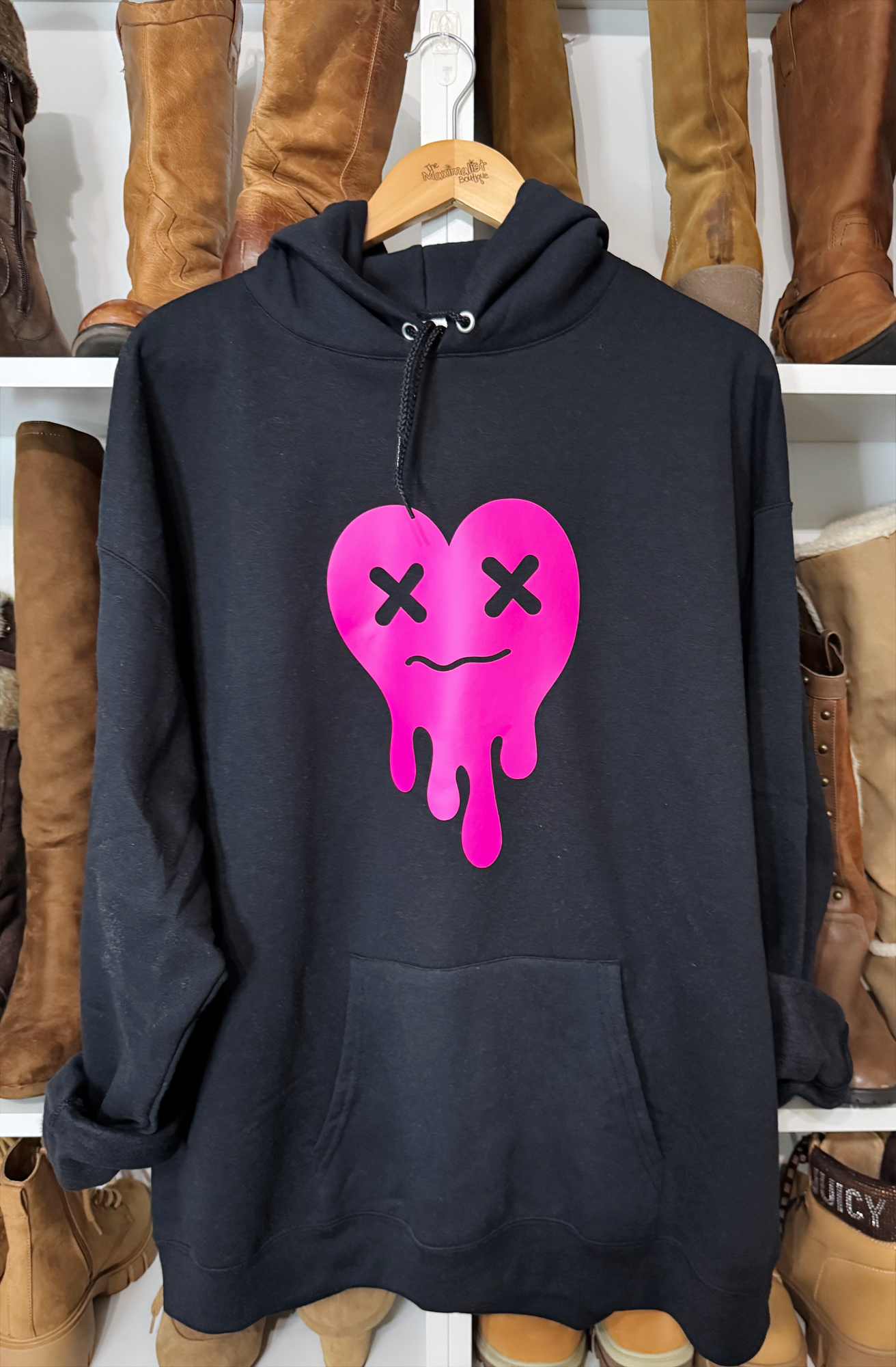 Wear Your Heart | Tired Heart Hoodie in Bold, Expressive Colors