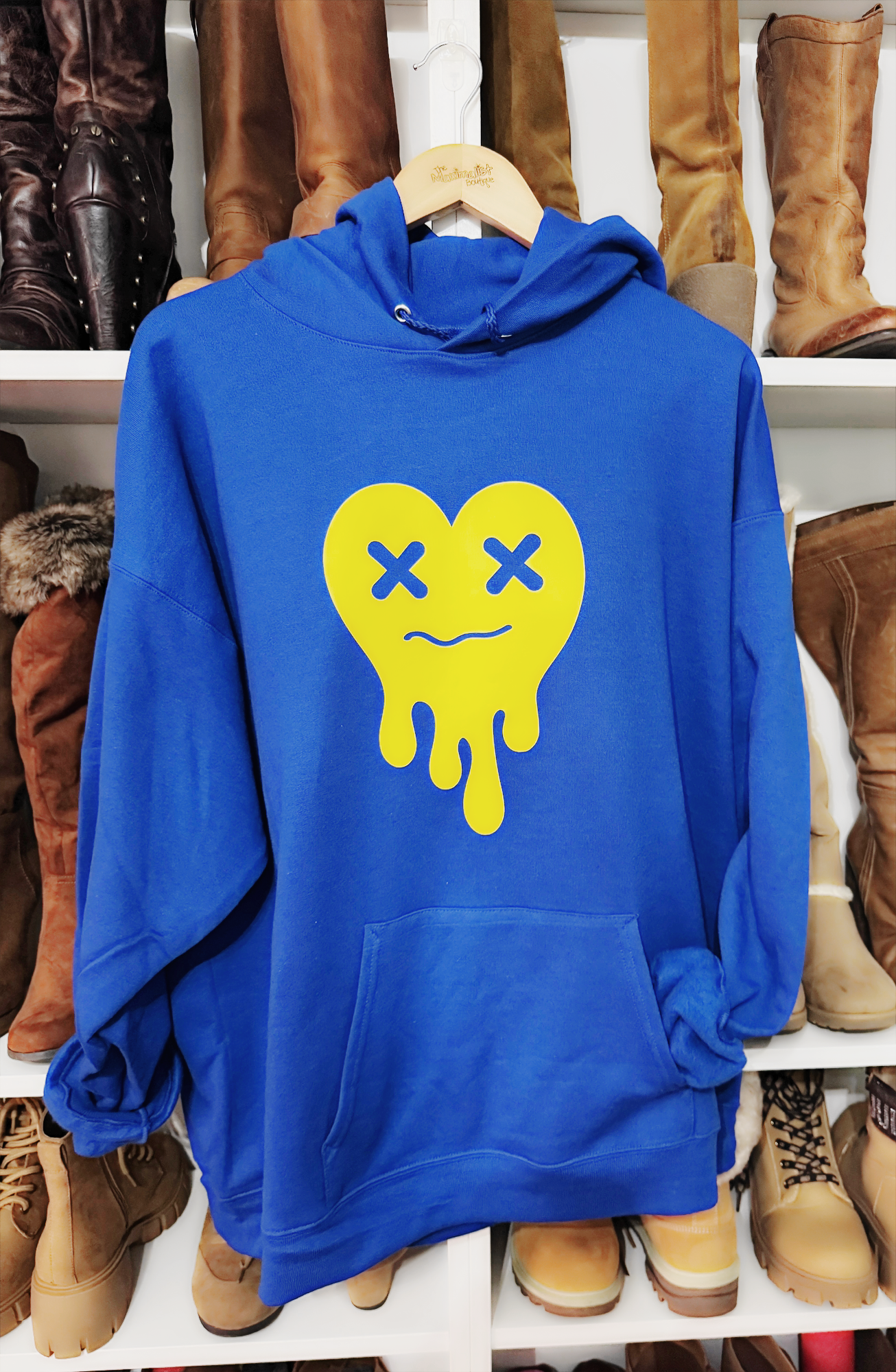 Wear Your Heart | Tired Heart Hoodie in Bold, Expressive Colors