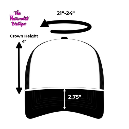 Spooky Season Trucker Hat – Black & White Halloween Patch Hat