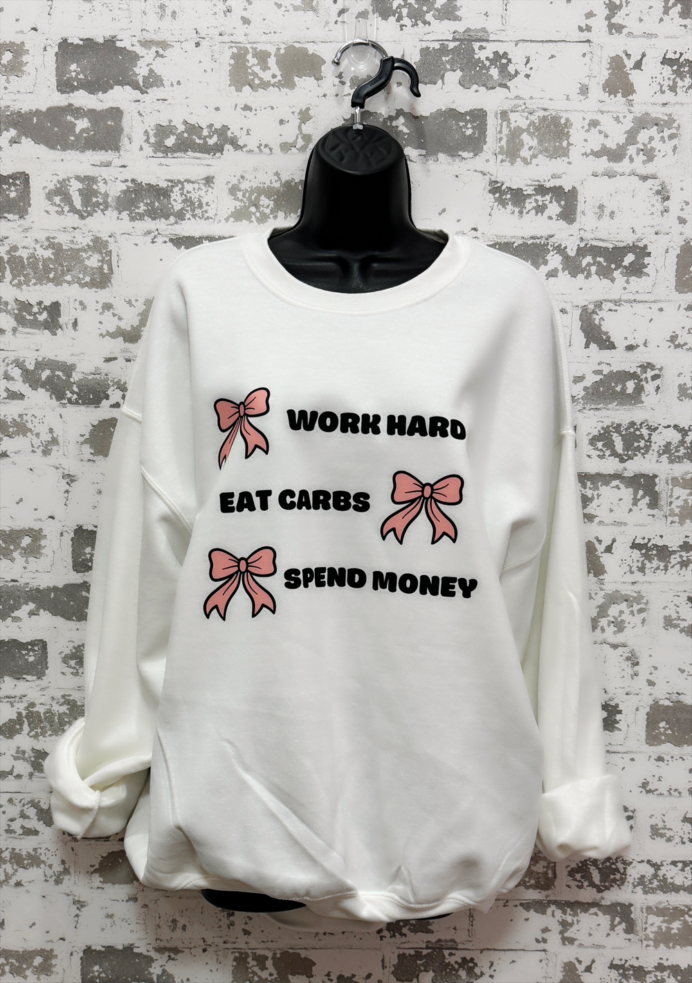 Carbs & Cash Bow Sweatshirt