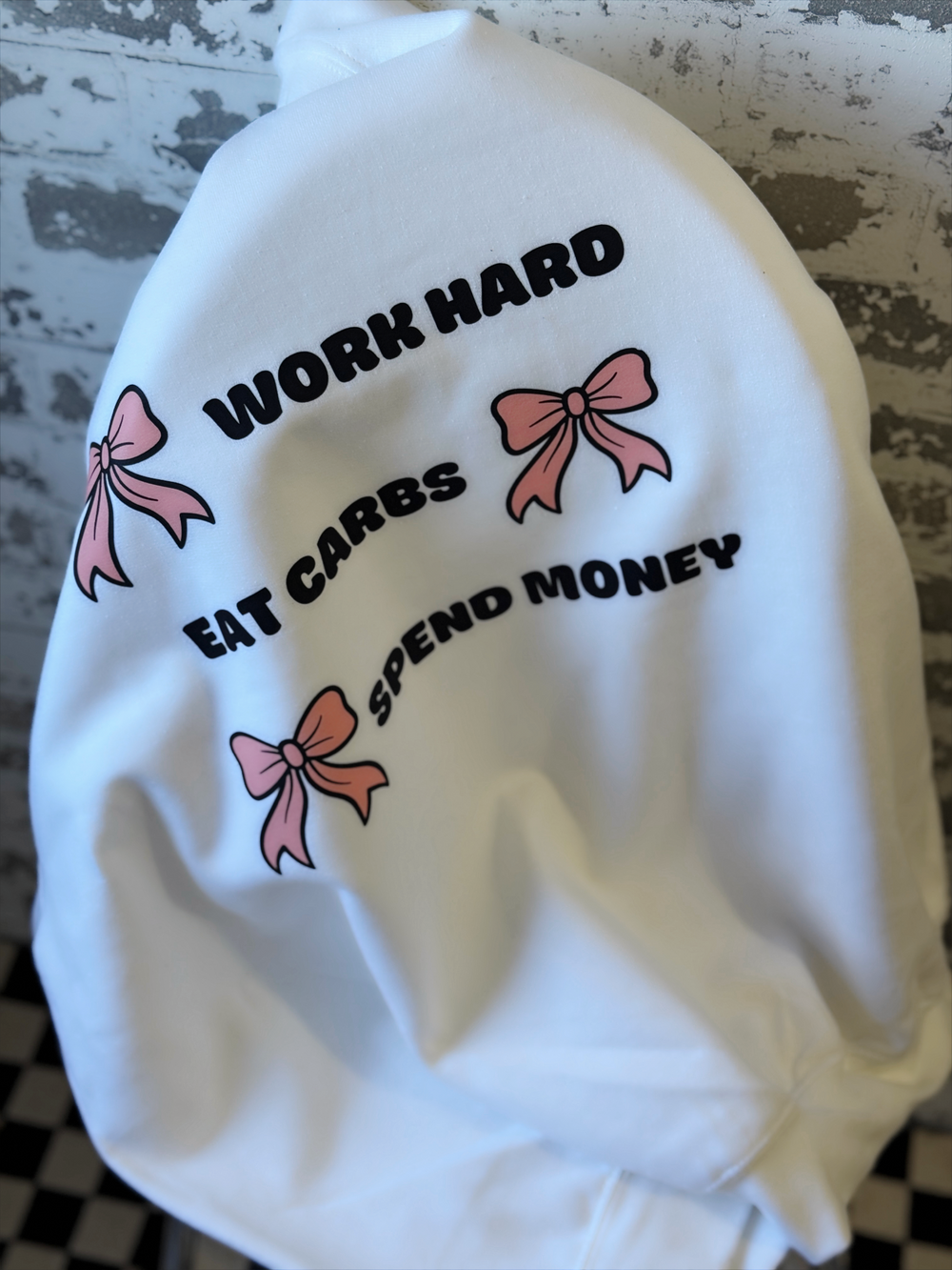 Carbs & Cash Bow Sweatshirt