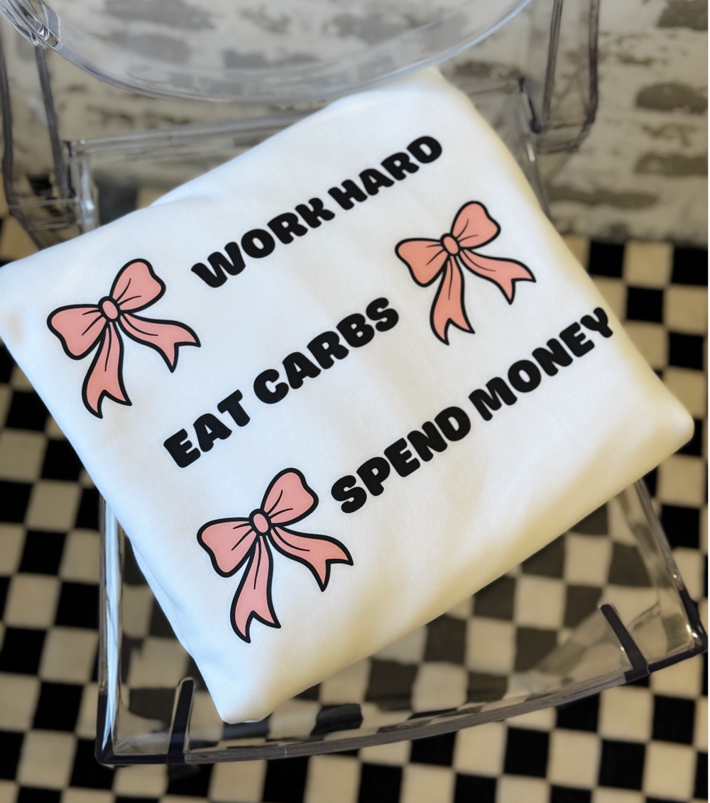 Carbs & Cash Bow Sweatshirt