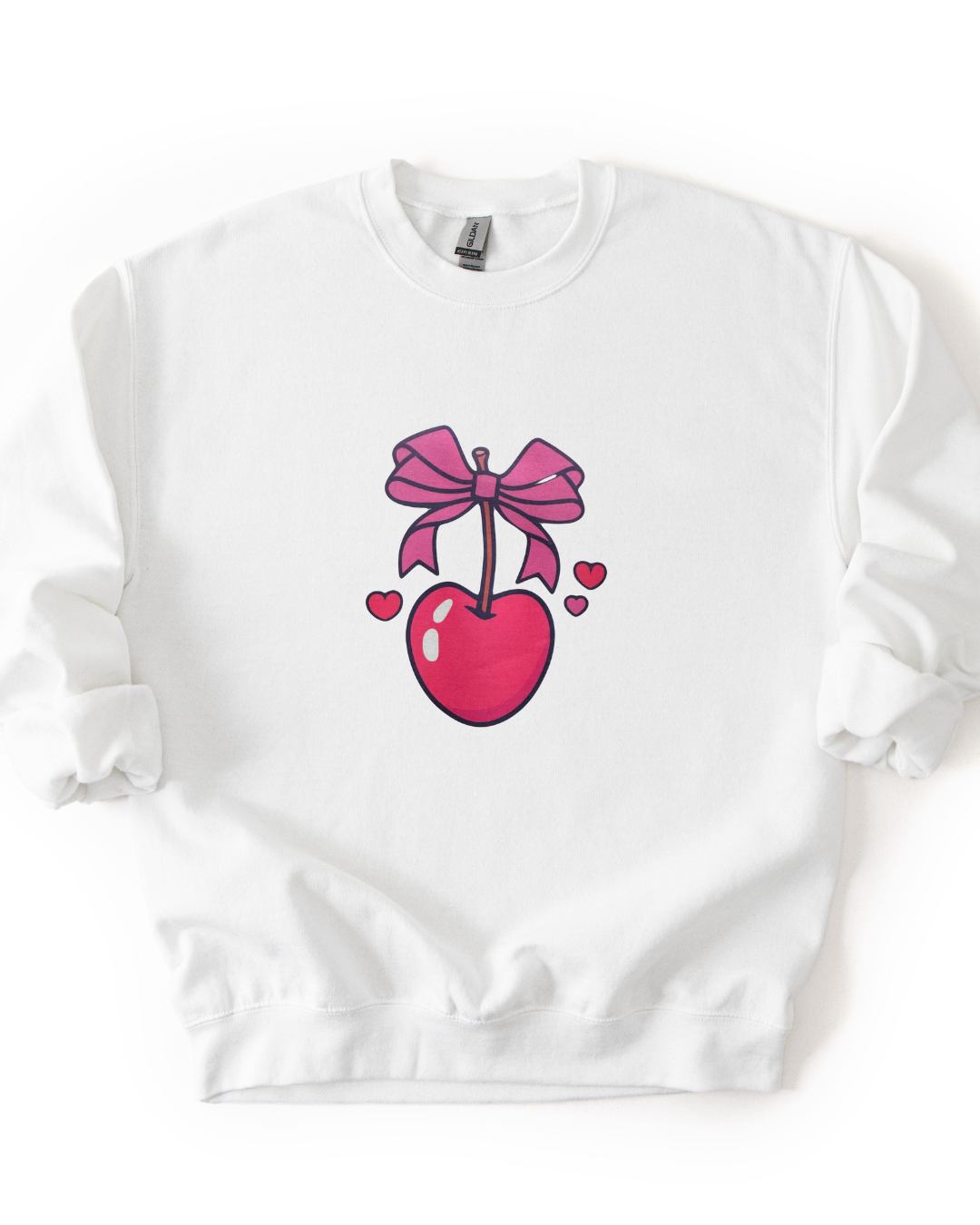 Cherry Bow Sweatshirt | Cute Graphic Crewneck