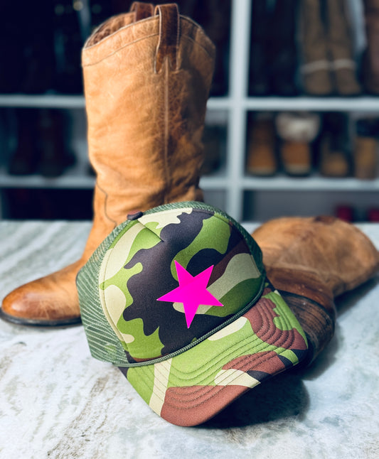 Neon Star Hat