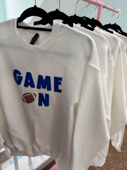 Game On Sweatshirt – Glitter Football Fan Gear