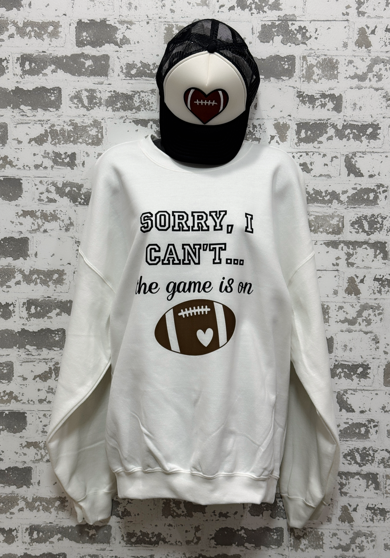 Game Time Excuse Sweatshirt – Sorry I Can’t, The Game Is On | Gameday Collection