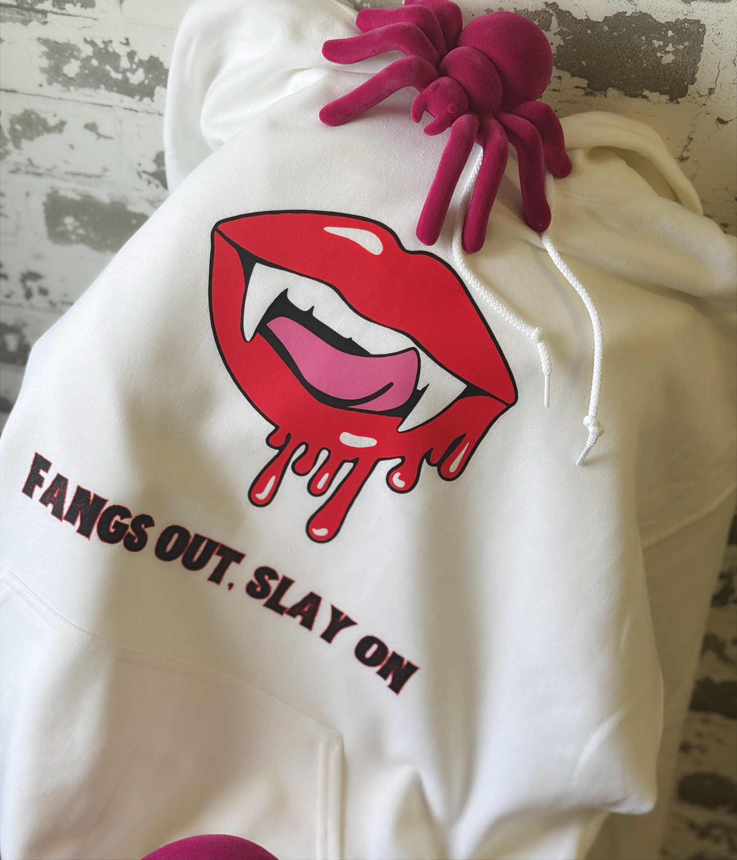 Haunt Couture Fangs Out Hoodie – Vampire Lips Halloween
