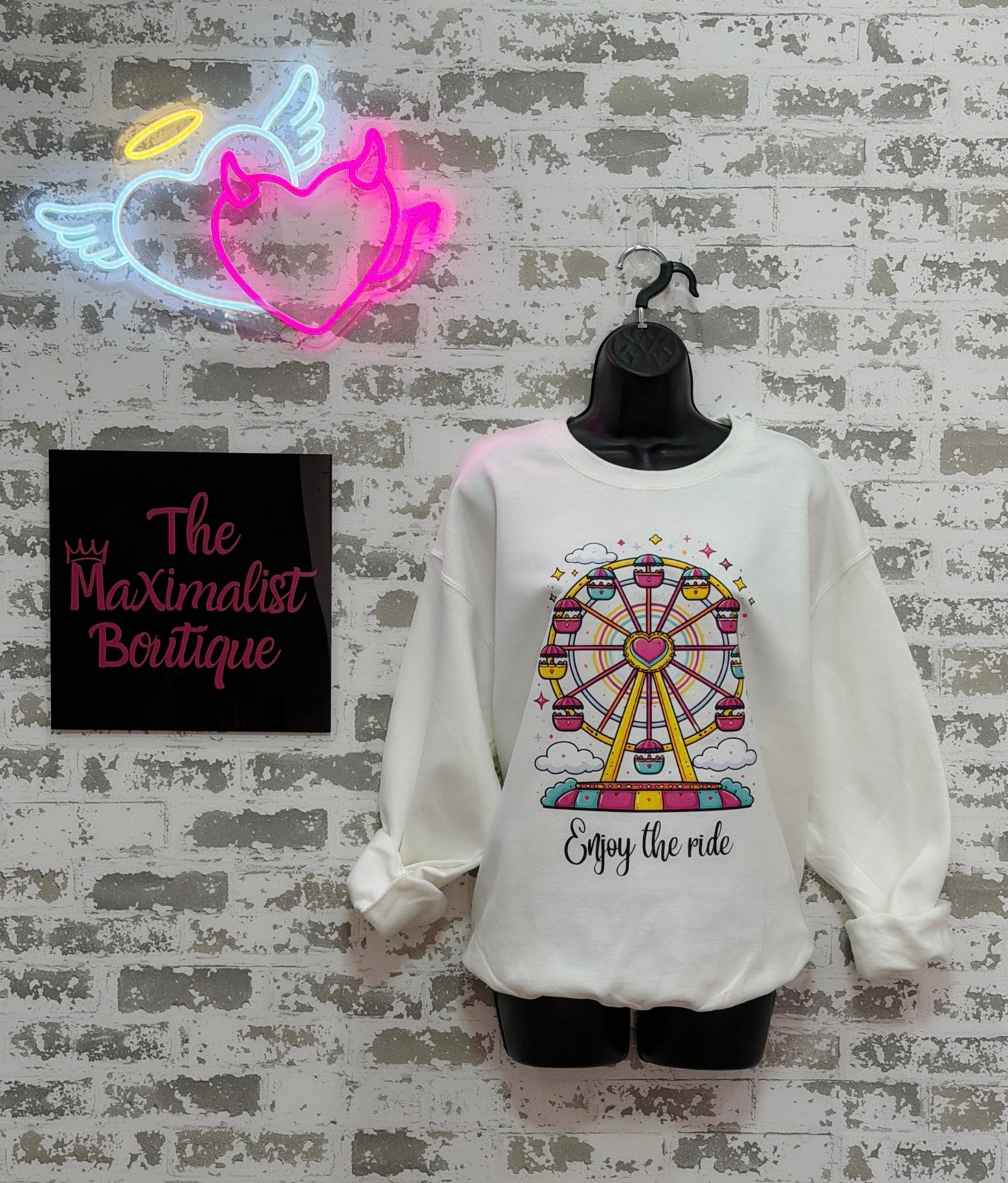 Enjoy the Ride Ferris Wheel Graphic Sweatshirt