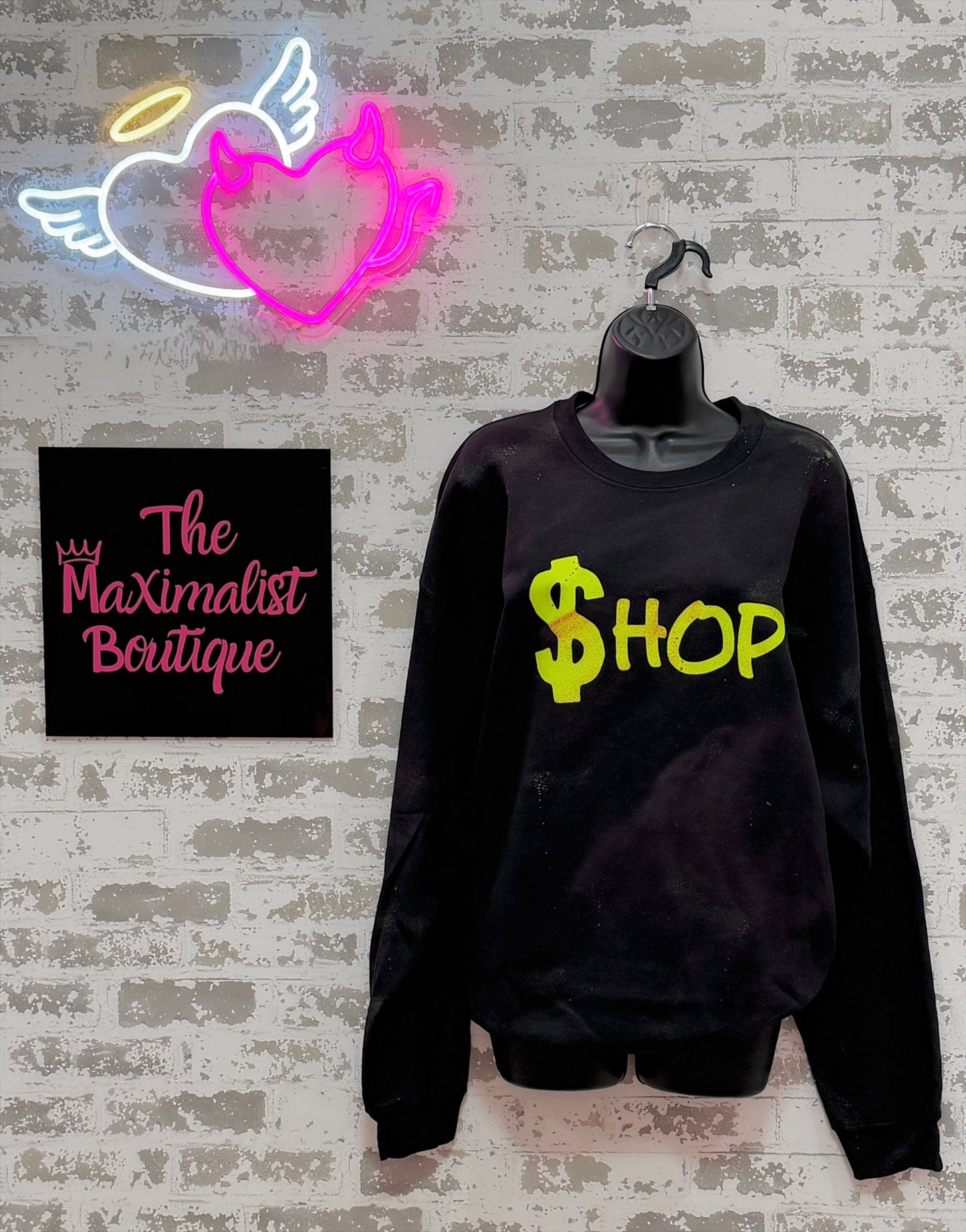 The $hop Sweatshirt – Neon Graffiti Edition