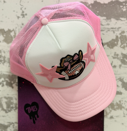 Cowgirl Gameday Hat | Pink Western Trucker Hat