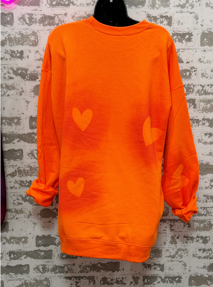 Sweetheart Skeleton Hand-Painted Sweatshirt