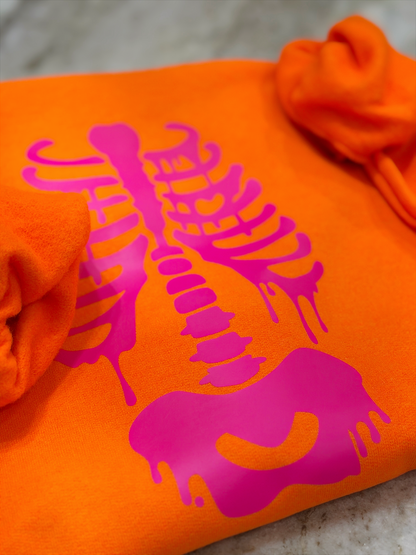 Sweetheart Skeleton Hand-Painted Sweatshirt