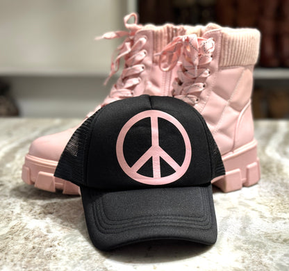 Peace Sign Trucker Hat