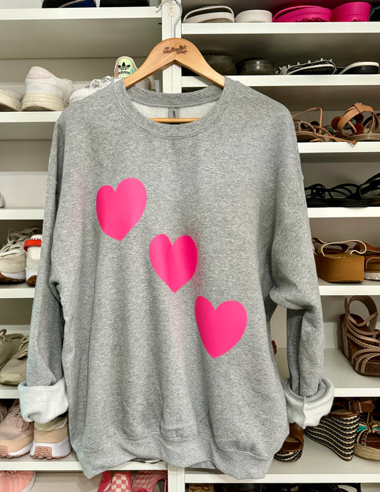 Triple Heart Sweatshirt