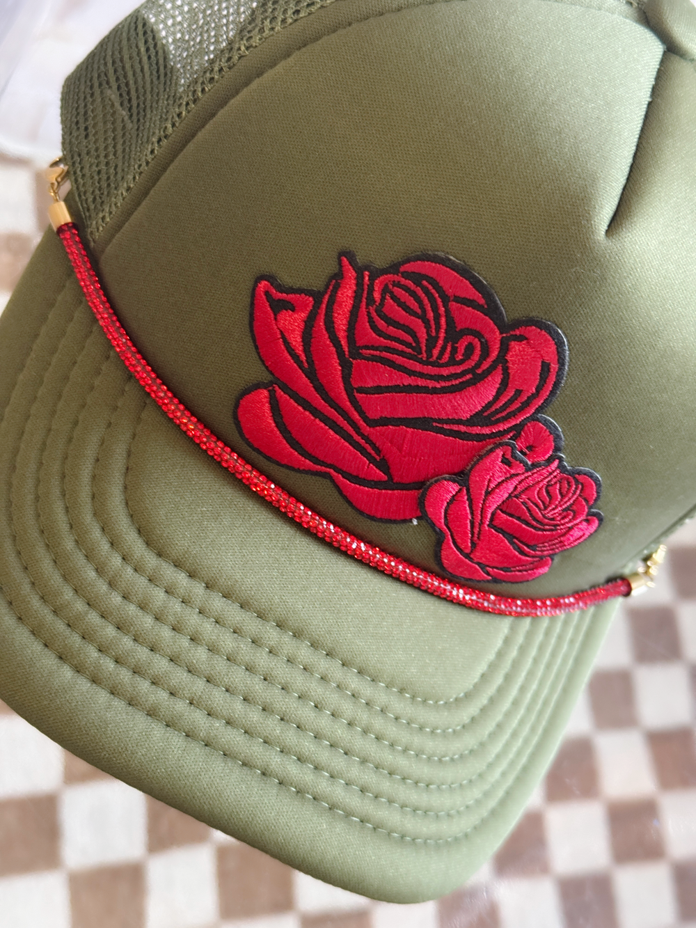 Rosy Rebel Trucker Hat