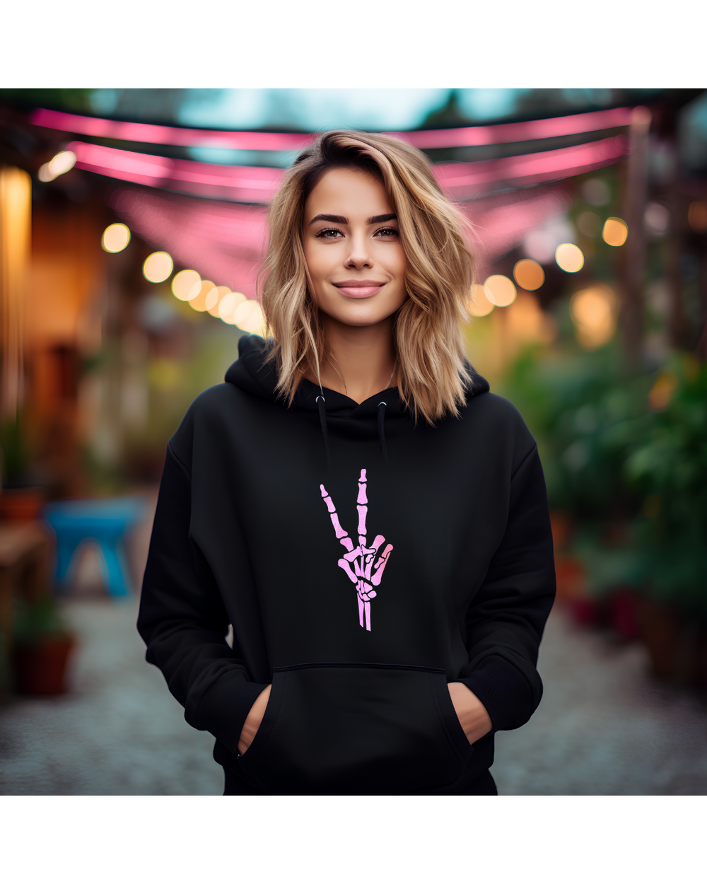 Peace, Love & Bones Hoodie