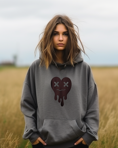 Wear Your Heart | Tired Heart Hoodie in Bold, Expressive Colors
