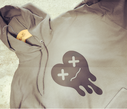 Wear Your Heart | Tired Heart Hoodie in Bold, Expressive Colors